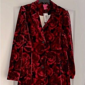 Betsey Johnson (Torrid) Puff Sleeve Button Front Coat
